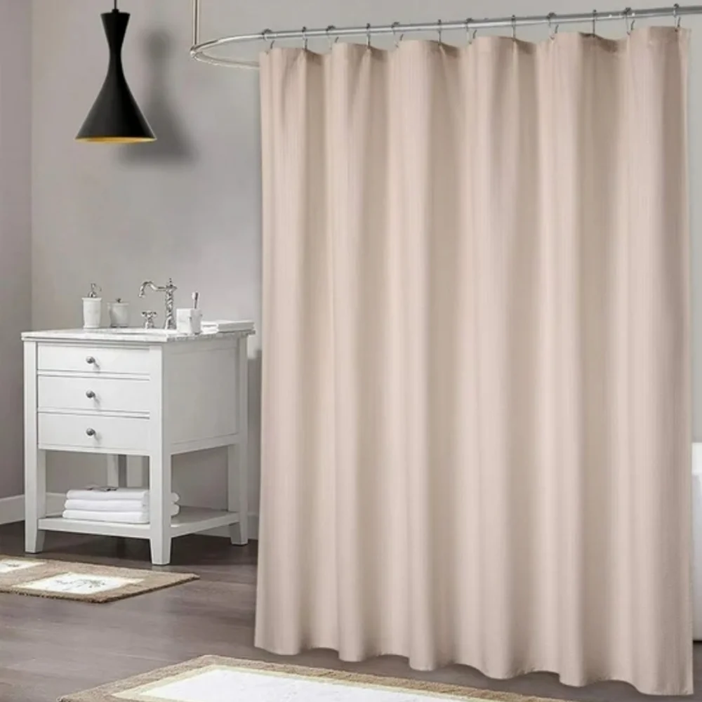 New with tags! Elegant Microfiber Taupe Shower Curtain 72 x 96